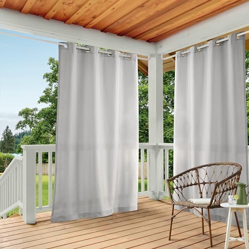 TOWN & COUNTRY BASICS Heavyweight Grommet Curtain, Cloud Grey | Light Filtering by TOWN+%26+COUNTRY+BASICS
