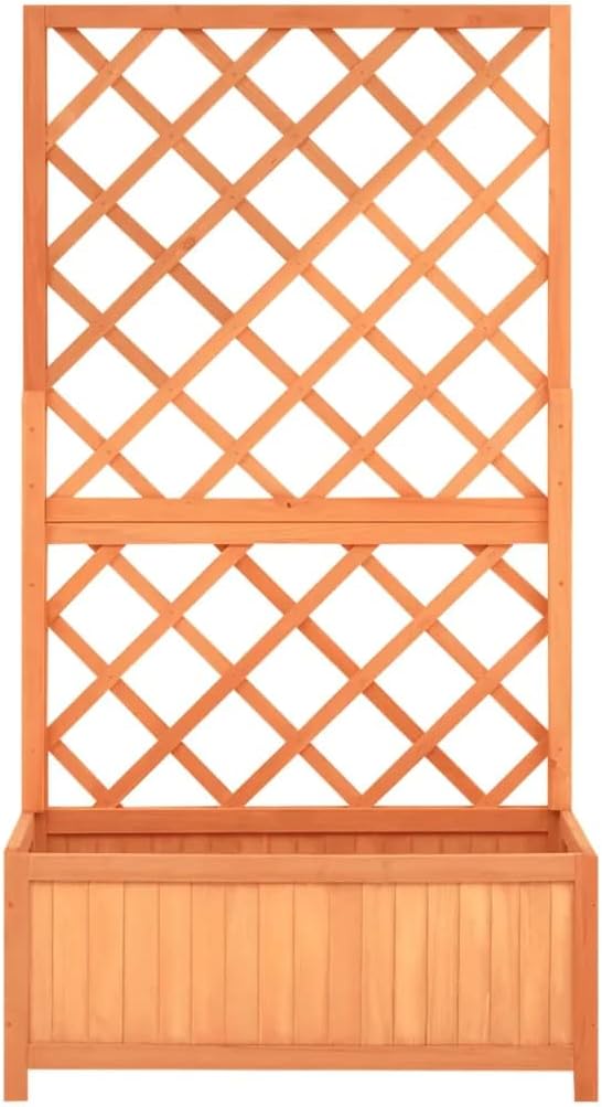 vidaXL Planter, Flower Box, Trellis Raised Bed, Outdoor Planter - Image 2