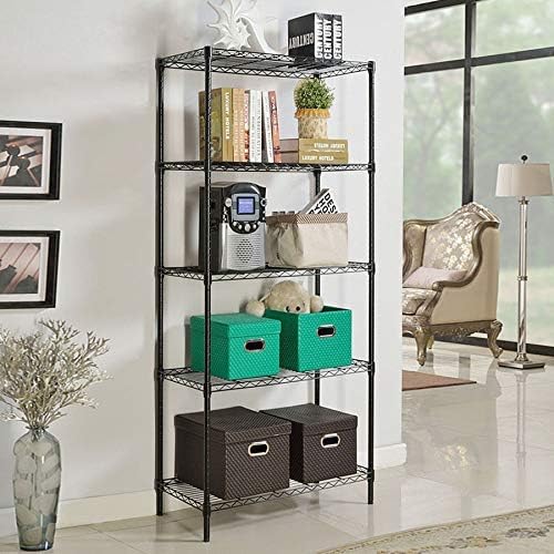 BestOffice | 5-Tier Wire Storage Shelves | 36x14x72 | Black | - Image 2