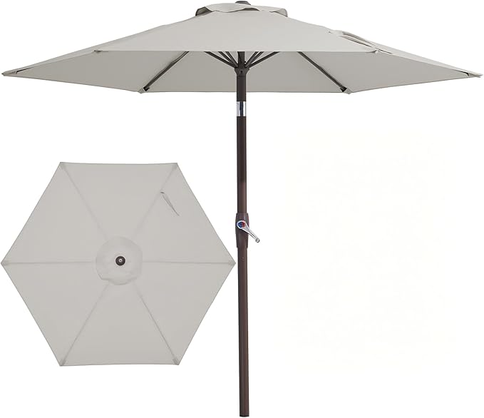 JEAREY 7.5FT Patio Umbrella Market Table Umbrella by JEAREYOutdoorsCollection