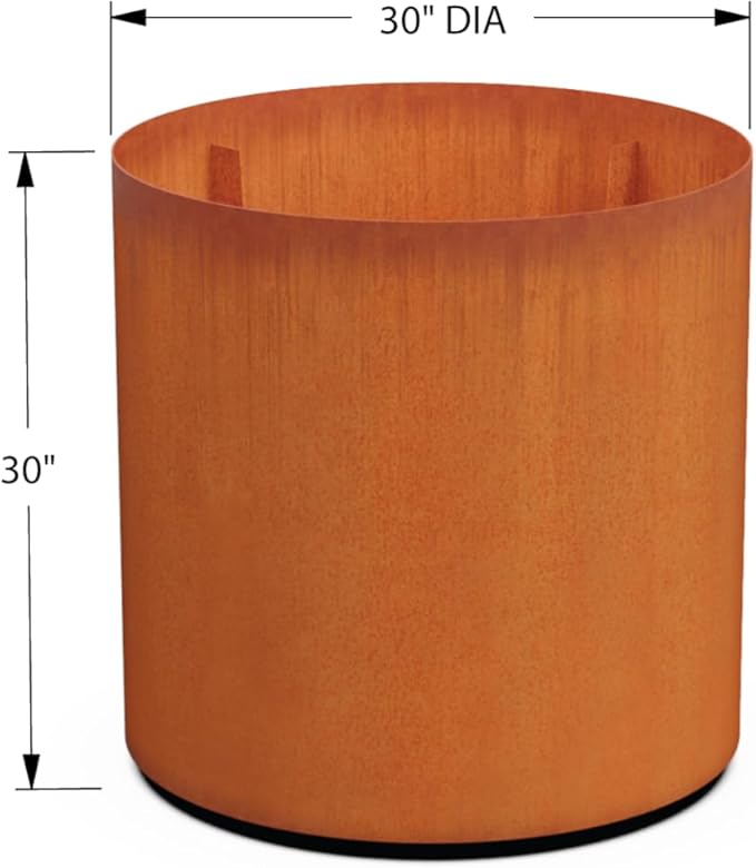 Plantercraft Large Round Corten Steel Planters - Image 5