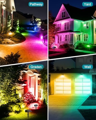 Solar Spot Lights Outdoor Waterproof IP65, RGB Halloween 7 Modes Christmas - Image 3