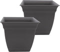The HC Companies 12 Inch Eclipse Square Planter Pots by TheHCCompanies