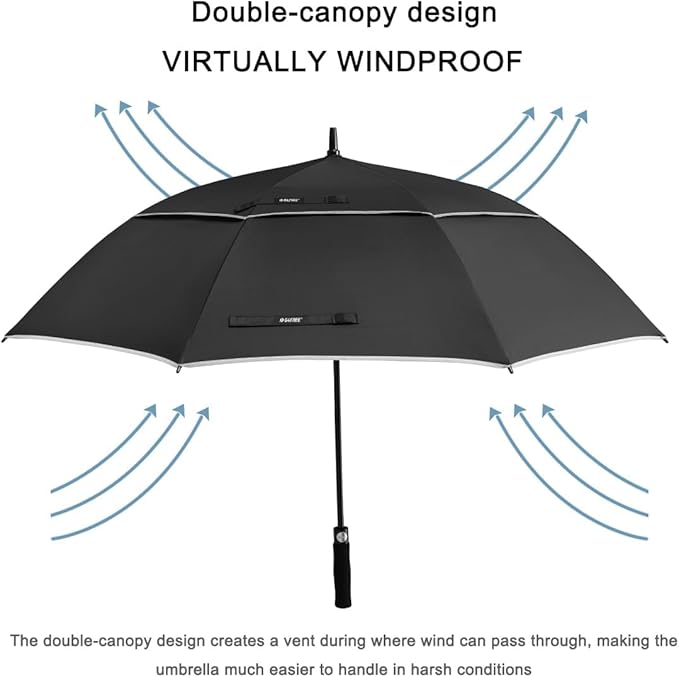 G4Free 47/54/62/68/72 Inch Automatic Open Golf Umbrella Oversize Extra Large - Image 4