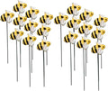 20pcs Bee Garden Stakes, Resin Bumblebee Yard Decor by DYJAGYO