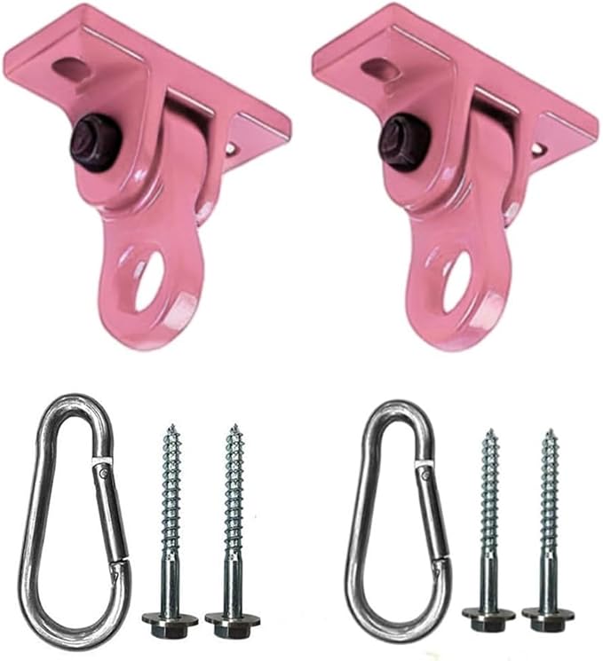 Heavy Duty Pink Swing Hangers Screws Bolts Included Over 5000 lb Capacity by ABUSA
