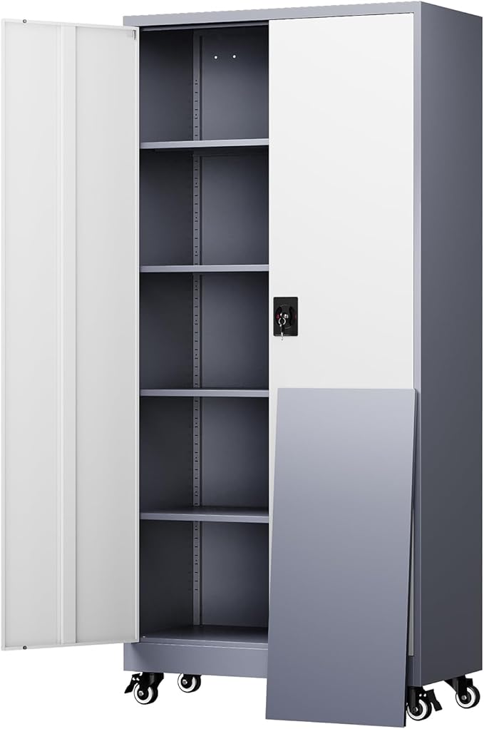 Yizosh Metal Garage Storage Cabinet by Yizosh