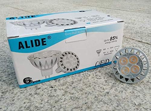 ALIDE 5W MR16 5000K Daylight White Led Bulbs GU5.3, MR16 20W 50 Watt Halogen - Image 6