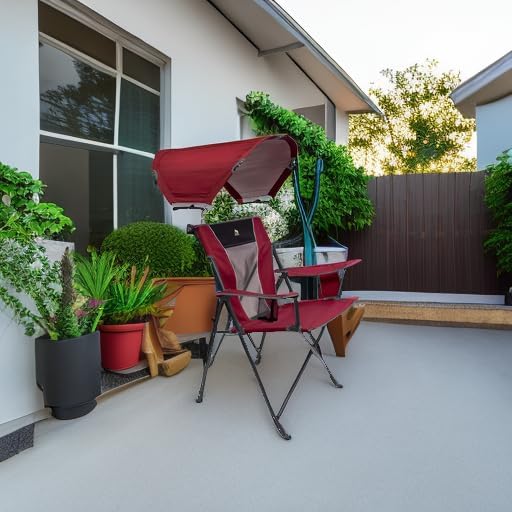 GCI Outdoor Sunshade Comfort Pro Chair, Cinnamon Red - Image 2