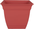 The HC Companies Eclipse Square Plastic Planter w/Attached Saucer by TheHCCompanies