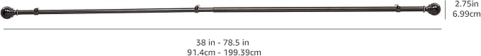 Amazon Basics Adjustable Curtain Rod - Image 6