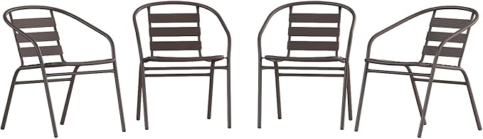 Flash Furniture Lila Metal Restaurant Stack Chairs by FlashFurniture