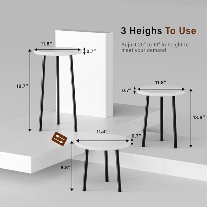 Plant Stand Indoor Tall: Corner Wood Plant Stand 2 Pack Mid Century Modern Decor - Image 2