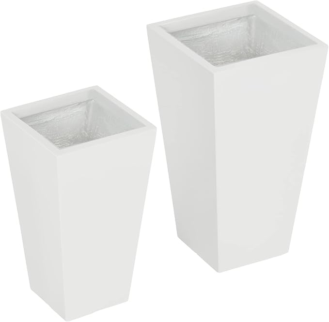 Outsunny 2-Pack Outdoor Planter Set, Flower Pots - Image 9