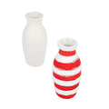 Colorations Decorative Ceramic Vases, Unfinished, Coated Inside, Ready to by Colorations