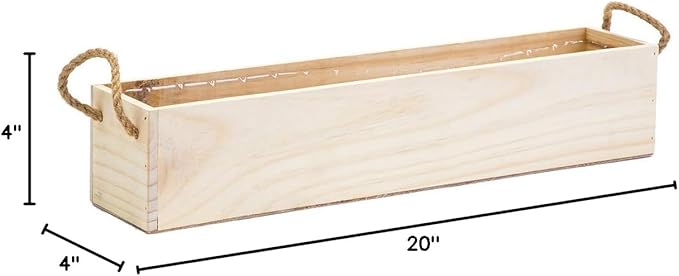 Wooden Planter Box, Rustic Barn Wood/Whitewash - Image 7