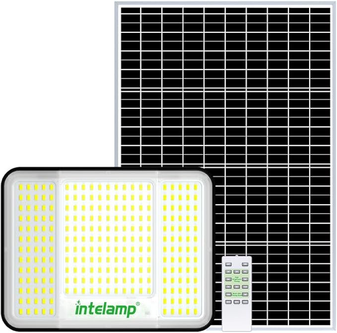 intelamp Solar Flood Lights Outdoor Waterproof, 20000mAh 2000LM Floodlight by IntelampSolarLightingArtist