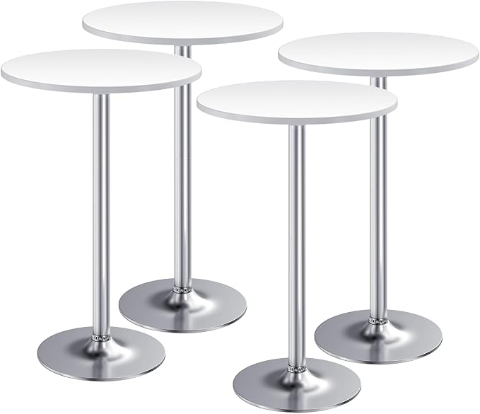 Furmax Bistro Pub Table Round Bar Height Cocktail Table by Furmax