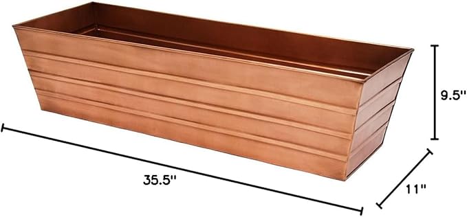 Achla Designs C-21C Plated Flower Box, Window Flowerbox Planter - Image 8