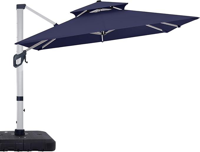 ABCCANOPY Patio Umbrella Cantilever Double Top Outdoor Offset Umbrella by ABCCANOPY