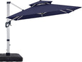 ABCCANOPY Patio Umbrella Cantilever Double Top Outdoor Offset Umbrella by ABCCANOPY