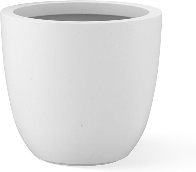 Kante 10 Inch Dia Round Concrete Planter, Indoor Outdoor Large Plant Pot by Kante