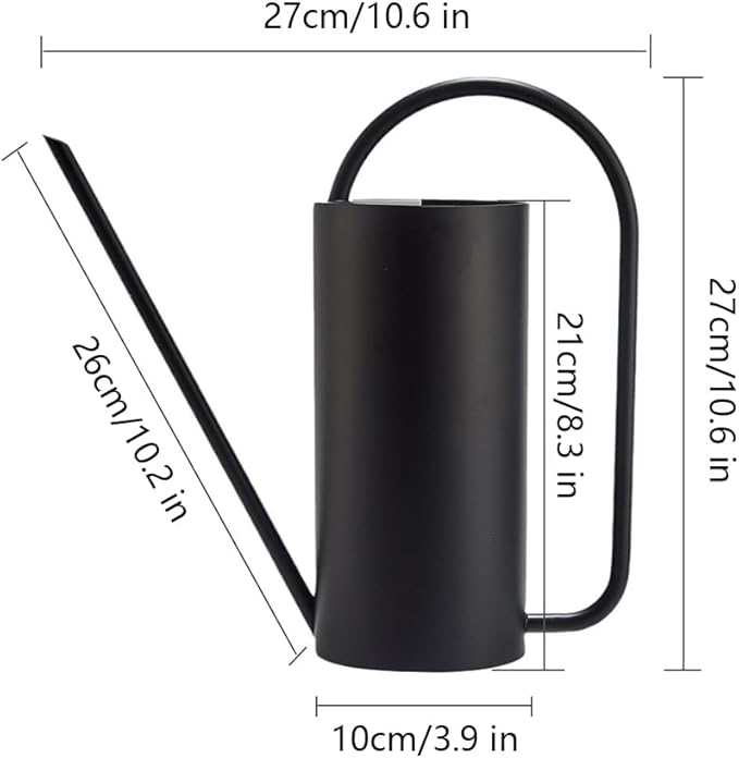 Watering Can for Indoor Plants, 50 oz/1.5L Stainless Steel Watering Can Pot - Image 4