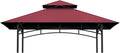 Grill Gazebo Replacement Top, 5 * 8 Outdoor BBQ Top Cover, Double Layer BBQ by COVBOARD
