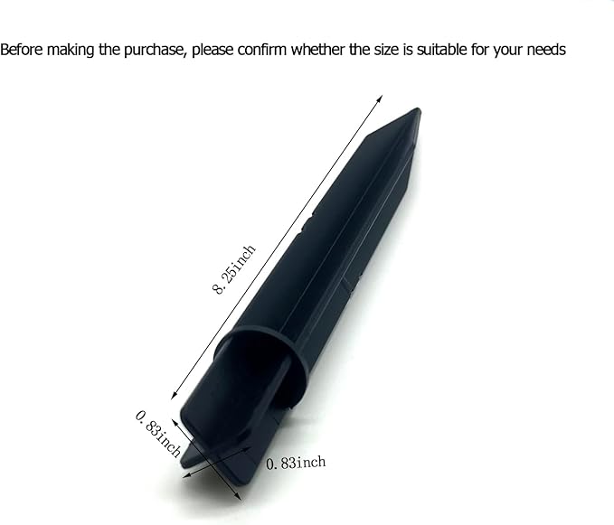 Aliotech 6Pcs 8.25 Inch Reinforced Ground Spikes, Solar Lights Spikes, ABS - Image 3