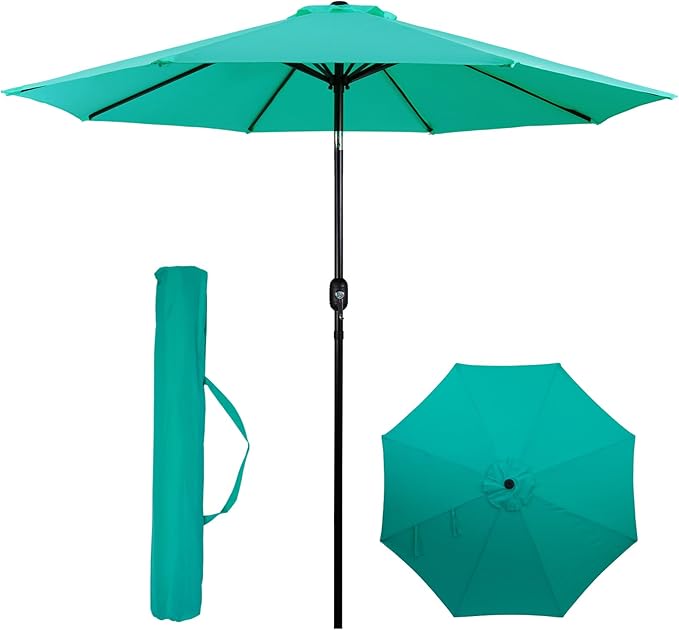 Backyard Expressions 9 ft. Patio Umbrella, Market Table Umbrella w/Tilt and by BackyardExpressions