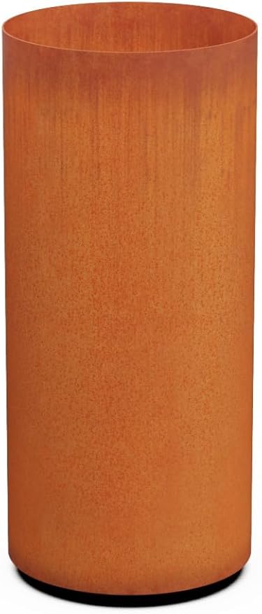 PLANTERCRAFT Corten Steel Metal Planter Box, Round Sizes, Modern Garden Steel by Plantercraft