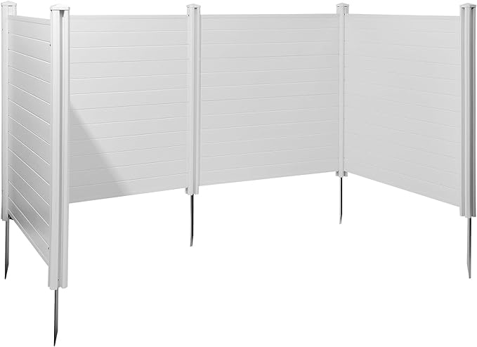 VEVOR Outdoor Privacy Screens, Pool Equipment Enclosure, Horizontal Vinyl - Image 9