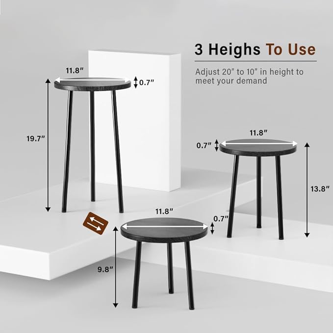 Plant Stand Indoor Tall: Corner Wood Plant Stand 2 Pack Mid Century Modern Decor - Image 2