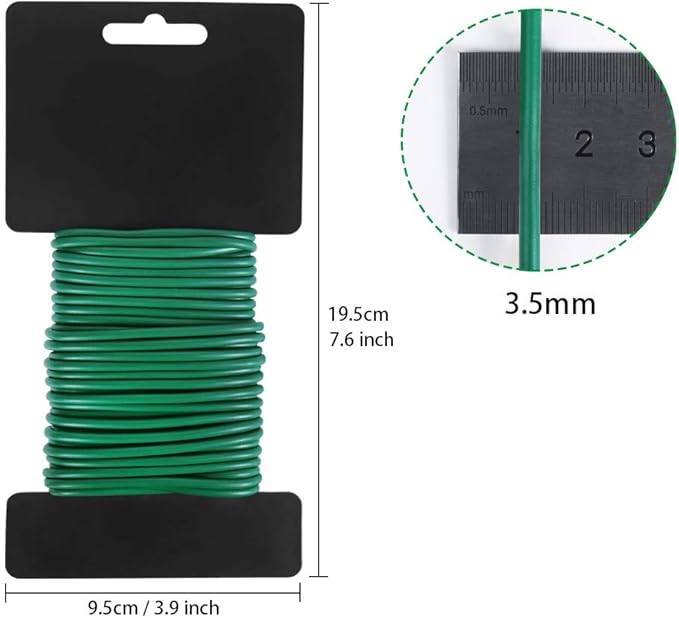Tenn Well Garden Wire, 52 Feet 3.5mm Soft Garden Plant Ties - Image 7
