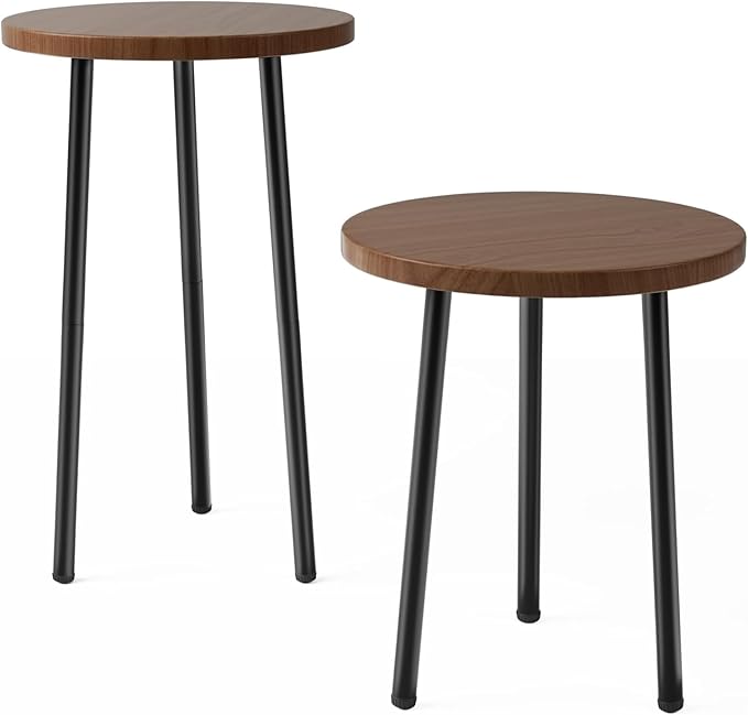 Plant Stand Indoor 2 Pack: Plant Table 14''&20'' Wooden & Metel Heavy Duty - Image 8