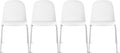 2xhome Modern Stackable Armless Dining Chair | Plastic Shell Seat by 2xhome