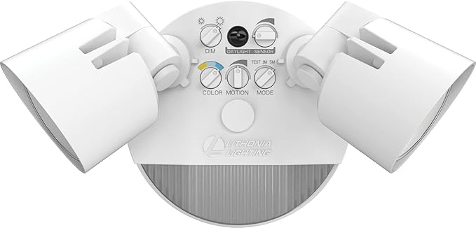 Lithonia Lighting HomeGuard 2-Light LED Outdoor Flood Lights, Motion Sensor - Image 5