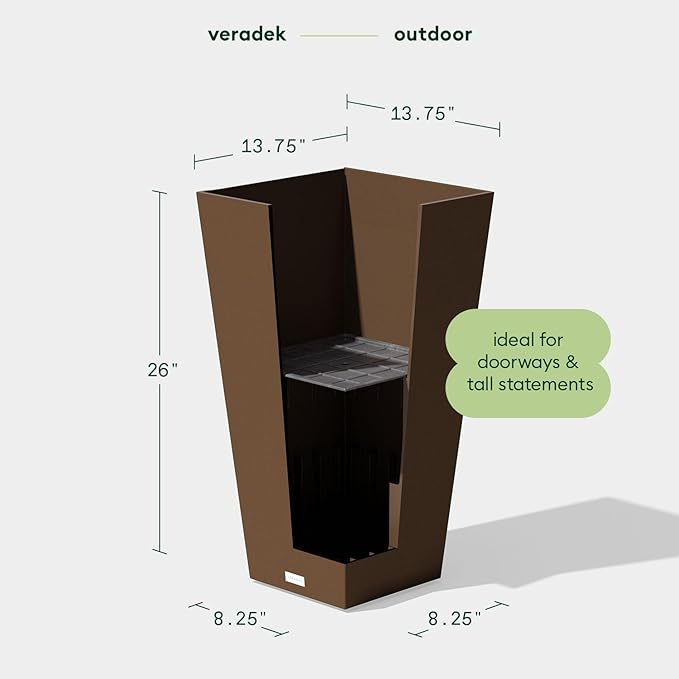 Veradek V-Resin Indoor/Outdoor Taper Planter - Image 2
