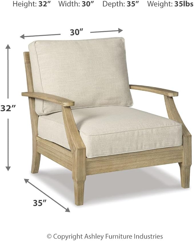Signature Design by Ashley Clare View Outdoor Lounge Chair, All-weather Foam - Image 3