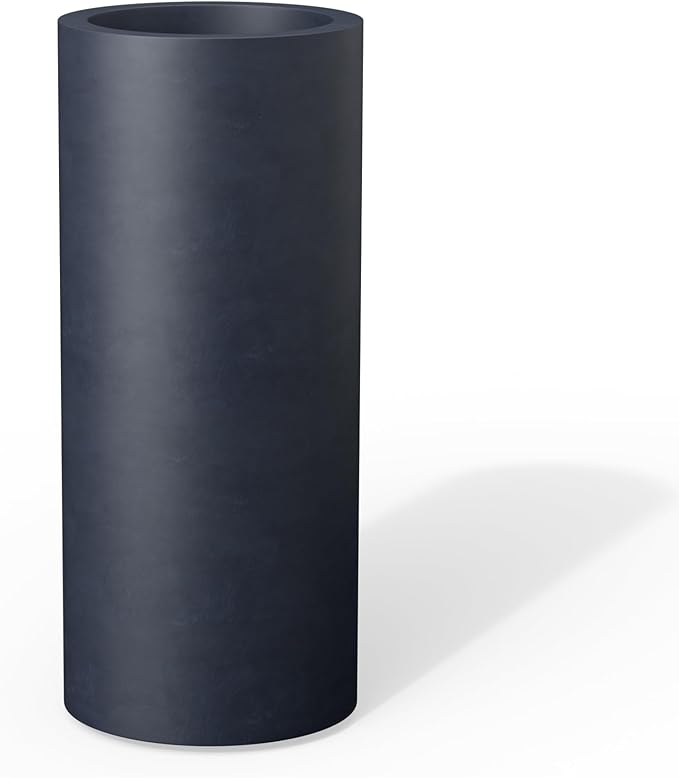 Kante 23.6 Inch Tall Cylindrical Planter, Large Round Plant Pots by Kante