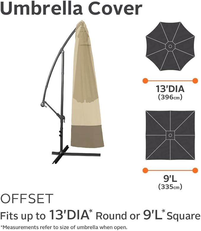 Classic Accessories Veranda Water-Resistant 13 Foot Offset Patio Umbrella - Image 3