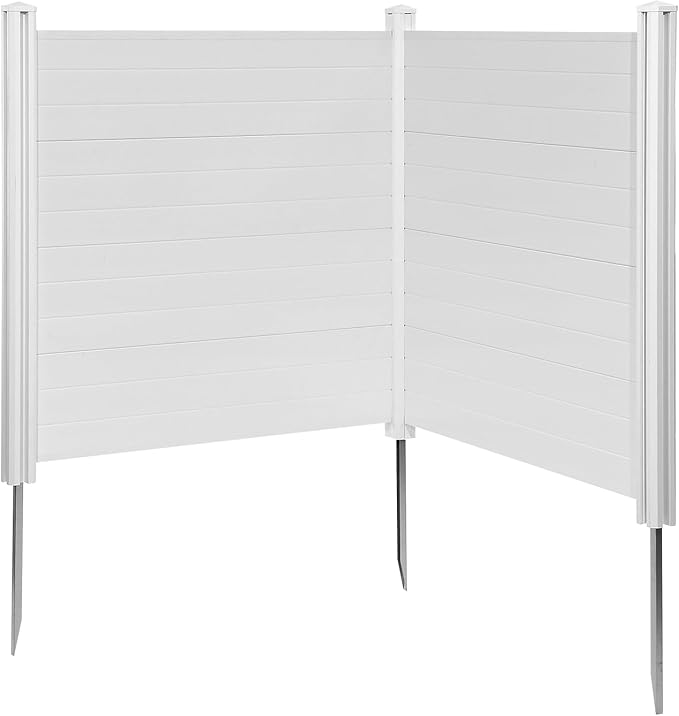 VEVOR Outdoor Privacy Screens, Pool Equipment Enclosure, Horizontal Vinyl - Image 9