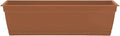 Bloem Dayton 24" Terra Cotta Recycled Plastic Rectangle Window Box Planter by Bloem