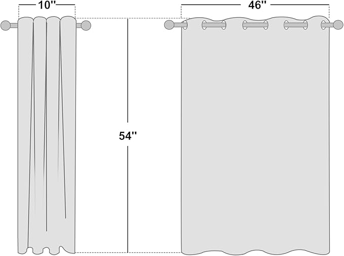 NICETOWN Blackout Living Room Curtain 102 inch Length - Image 2