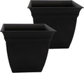 The HC Companies 12 Inch Eclipse Square Planter Pots by TheHCCompanies