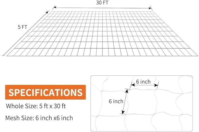 Tcamp Trellis Netting for Climbing Plants, Cucumber Trellis for Garden - Image 3