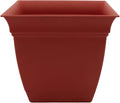 The HC Companies Eclipse Square Plastic Planter w/ Attached Saucer by TheHCCompanies