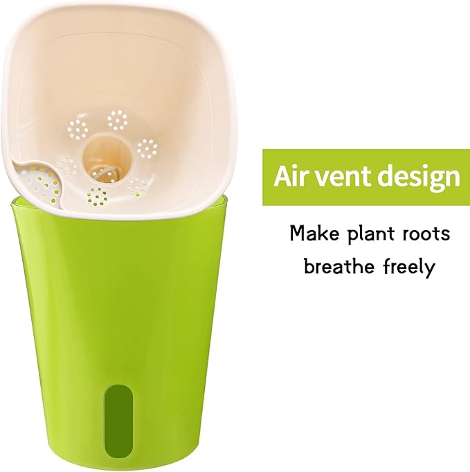 TCBWFY 9 Inch Self Watering Pots - Image 5