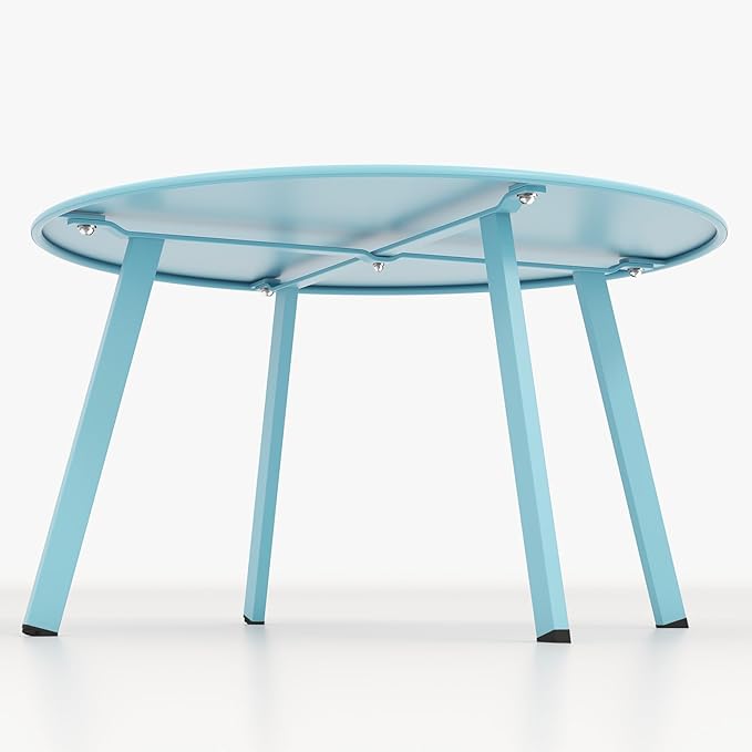 Grand patio Round Coffee Table, Weather Resistant Patio Side Table, Outdoor - Image 7