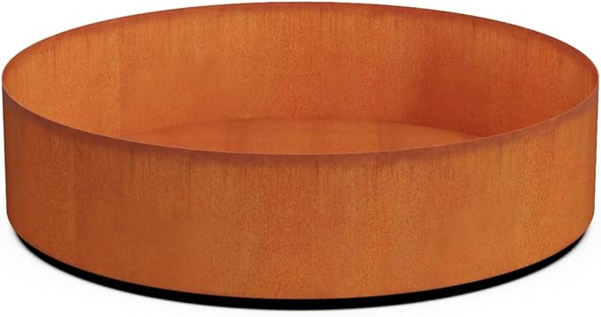 Plantercraft Corten Steel Planter 48 Inch | Large Round Planters by Plantercraft